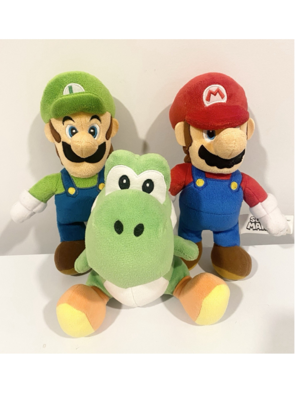 Super Mario Bros Plush Lot of 3 Mario Luigi Yoshi Nintendo 2017 2021